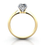 Round Brilliant Solitaire Diamond Ring Yellow Gold RS22 TF Round Brilliant Solitaire Diamond Ring Yellow Gold RS22 TF