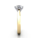 Round Brilliant Solitaire Diamond Ring Yellow Gold RS23 SV Round Brilliant Solitaire Diamond Ring Yellow Gold RS23 SV