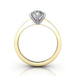 Round Brilliant Solitaire Diamond Ring Yellow Gold RS23 TF Round Brilliant Solitaire Diamond Ring Yellow Gold RS23 TF