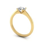 Round Brilliant Solitaire Diamond Ring Yellow Gold RS3 3D Round Brilliant Solitaire Diamond Ring Yellow Gold RS3 3D
