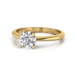 Round Brilliant Solitaire Diamond Ring Yellow Gold RS3 LF Round Brilliant Solitaire Diamond Ring Yellow Gold RS3 LF