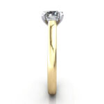 Round Brilliant Solitaire Diamond Ring Yellow Gold RS34 SV Round Brilliant Solitaire Diamond Ring Yellow Gold RS34 SV
