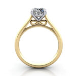 Round Brilliant Solitaire Diamond Ring Yellow Gold RS34 TF Round Brilliant Solitaire Diamond Ring Yellow Gold RS34 TF