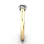 Round Brilliant Solitaire Diamond Ring Yellow Gold RS35 SV Round Brilliant Solitaire Diamond Ring Yellow Gold RS35 SV