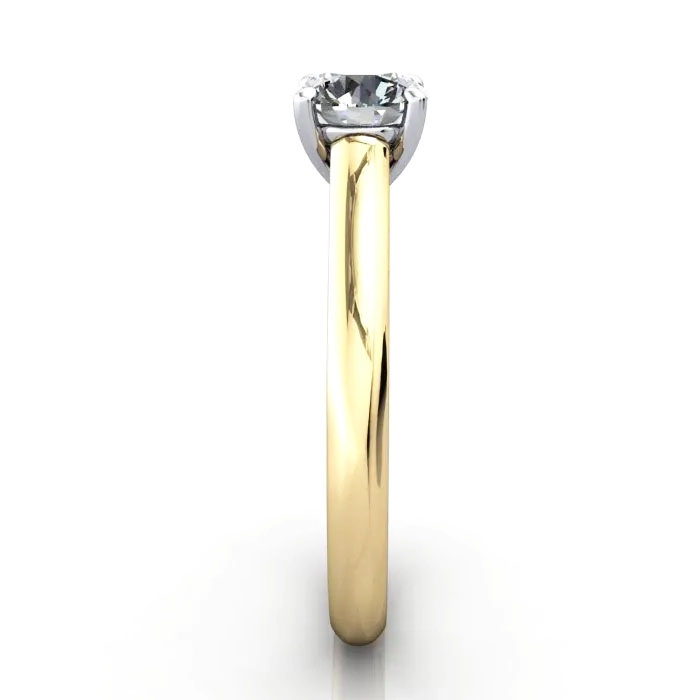 Round Brilliant Solitaire Diamond Ring Yellow Gold RS35 SV Round Brilliant Solitaire Diamond Ring Yellow Gold RS35 SV
