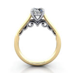 Round Brilliant Solitaire Diamond Ring Yellow Gold RS35 TF Round Brilliant Solitaire Diamond Ring Yellow Gold RS35 TF