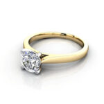 Round Brilliant Solitaire Diamond Ring Yellow Gold RS36 LF Round Brilliant Solitaire Diamond Ring Yellow Gold RS36 LF