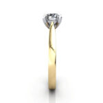 Round Brilliant Solitaire Diamond Ring Yellow Gold RS36 SV Round Brilliant Solitaire Diamond Ring Yellow Gold RS36 SV