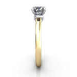 Round Brilliant Solitaire Diamond Ring Yellow Gold RS37 SV Round Brilliant Solitaire Diamond Ring Yellow Gold RS37 SV