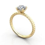 Round Brilliant Solitaire Diamond Ring Yellow Gold RS38 3D Round Brilliant Solitaire Diamond Ring Yellow Gold RS38 3D