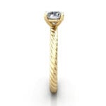 Round Brilliant Solitaire Diamond Ring Yellow Gold RS38 SV Round Brilliant Solitaire Diamond Ring Yellow Gold RS38 SV