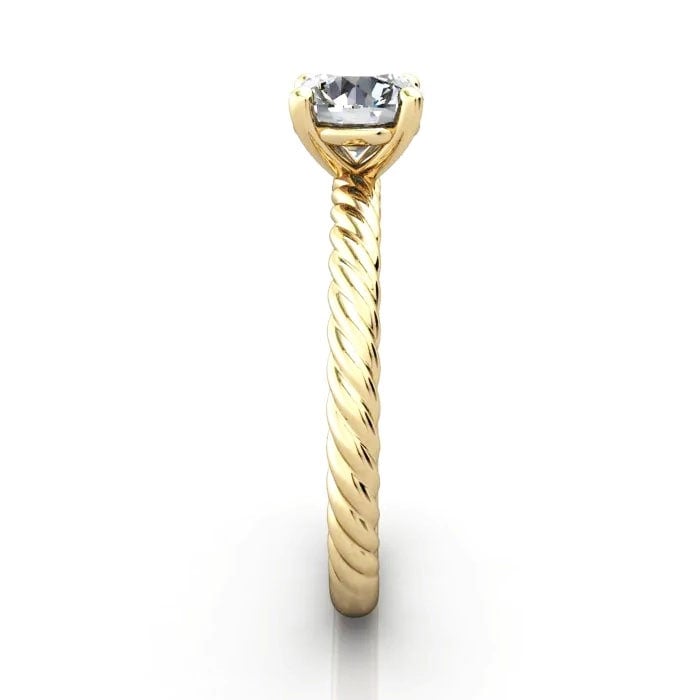 Round Brilliant Solitaire Diamond Ring Yellow Gold RS38 SV Round Brilliant Solitaire Diamond Ring Yellow Gold RS38 SV