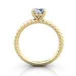 Round Brilliant Solitaire Diamond Ring Yellow Gold RS38 TF Round Brilliant Solitaire Diamond Ring Yellow Gold RS38 TF