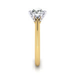 Round Brilliant Solitaire Diamond Ring Yellow Gold RS4 SV Round Brilliant Solitaire Diamond Ring Yellow Gold RS4 SV
