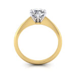 Round Brilliant Solitaire Diamond Ring Yellow Gold RS4 TF Round Brilliant Solitaire Diamond Ring Yellow Gold RS4 TF