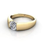 Round Brilliant Solitaire Diamond Ring Yellow Gold RS40 LF Round Brilliant Solitaire Diamond Ring Yellow Gold RS40 LF