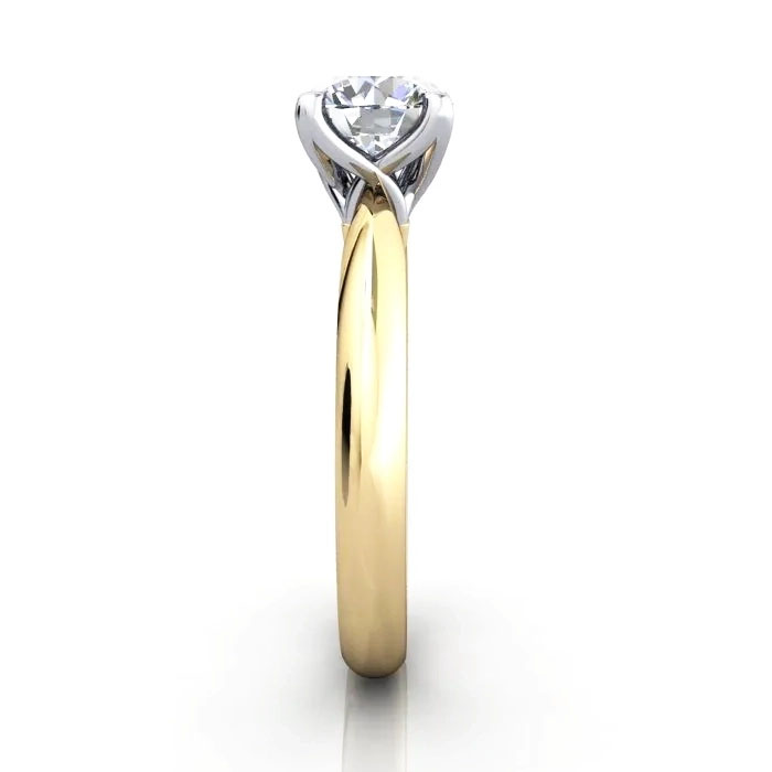 Round Brilliant Solitaire Diamond Ring Yellow Gold RS43 SV Round Brilliant Solitaire Diamond Ring Yellow Gold RS43 SV