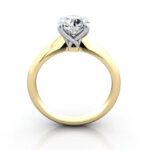Round Brilliant Solitaire Diamond Ring Yellow Gold RS43 TF Round Brilliant Solitaire Diamond Ring Yellow Gold RS43 TF