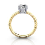 Round Brilliant Solitaire Diamond Ring Yellow Gold RS47 TF Round Brilliant Solitaire Diamond Ring Yellow Gold RS47 TF