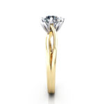Round Brilliant Solitaire Diamond Ring Yellow Gold RS8 SV Round Brilliant Solitaire Diamond Ring Yellow Gold RS8 SV