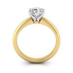 Round Brilliant Solitaire Diamond Ring Yellow Gold RS9 TF Round Brilliant Solitaire Diamond Ring Yellow Gold RS9 TF