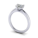 Video Thumb Heart Shaped Solitaire Diamond Ring Platinum RS7 3D
