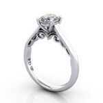 Video Thumb Oval Cut Solitaire Diamond Ring White Gold RS35 3D