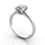 Video Thumb Princess Cut Solitaire Diamond Ring Platinum RS33 3D