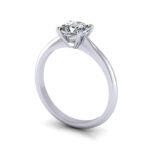 Video Thumb Princess Cut Solitaire Diamond Ring White Gold RS14 3D