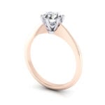 Video Thumb Round Brilliant Solitaire Diamond Ring Rose Gold RS4 3D
