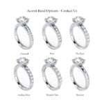 White Gold Accent Band Options White Gold Accent Band Options