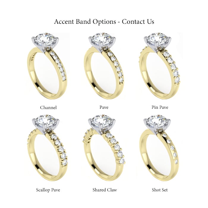Yellow Gold Accent Band Options Yellow Gold Accent Band Options