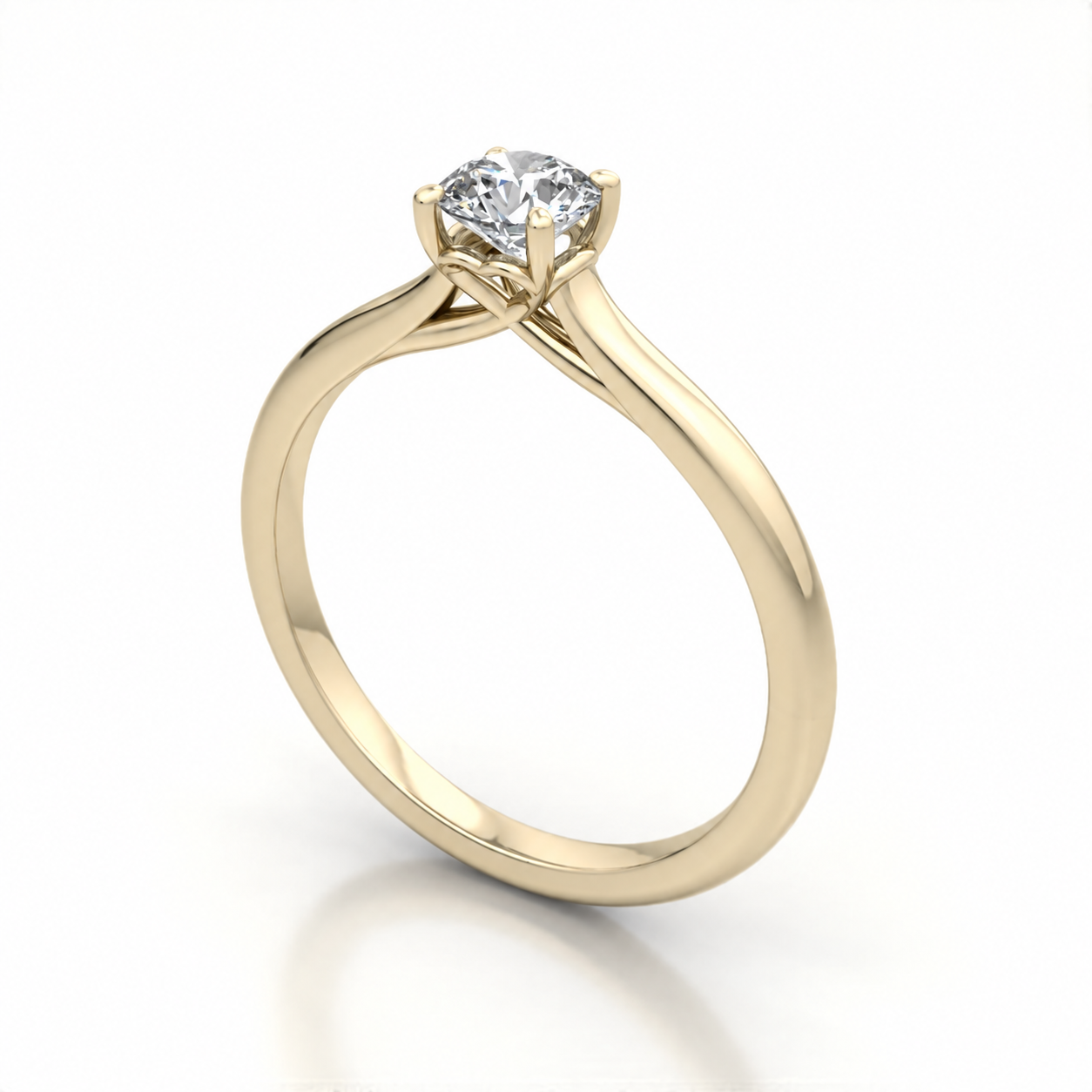 9kt Yellow Gold 0.30 Carat Diamond Engagement Ring