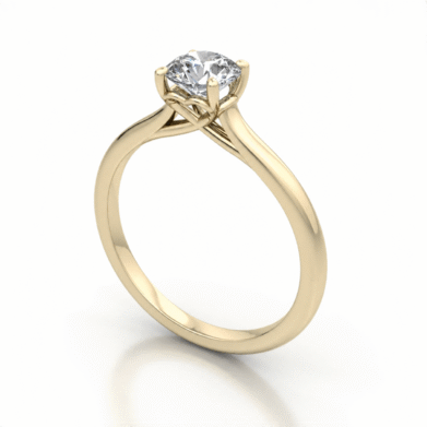 9kt Yellow Gold 0.50 Carat Diamond Engagement Ring