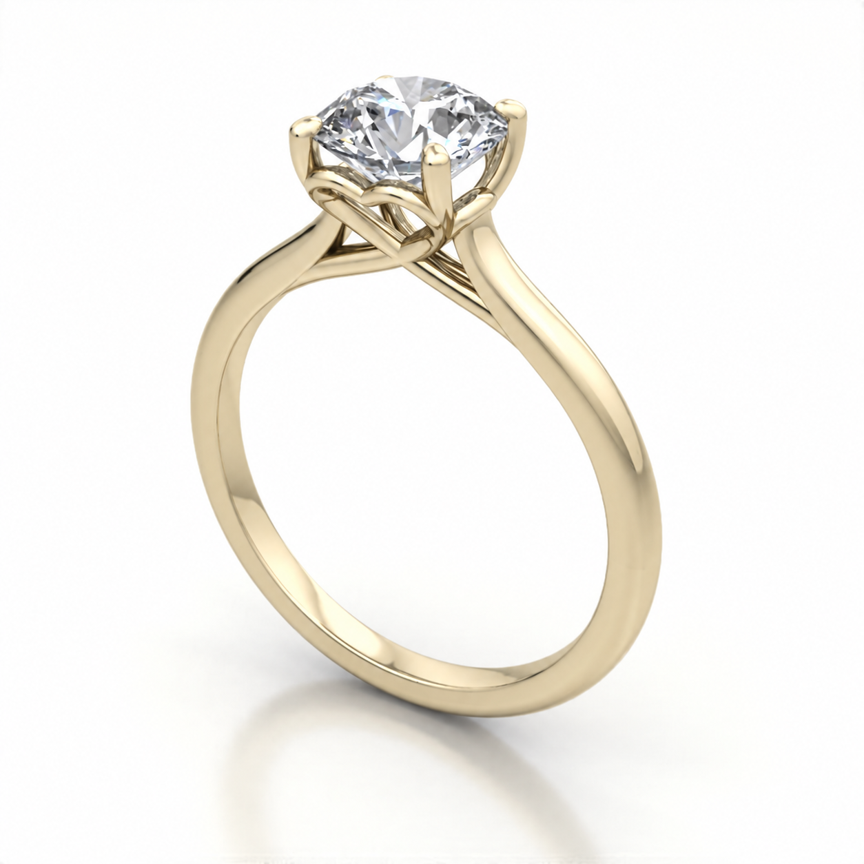 9kt Yellow Gold 1.00 Carat Diamond Engagement Ring