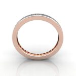 Princess Cut Eternity Diamond Ring Rose Gold RE4 TF