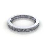 Princess Cut Eternity Diamond Ring White Gold RE4 LF