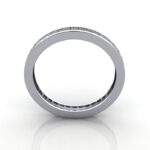 Princess Cut Eternity Diamond Ring White Gold RE4 TF