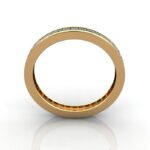 Princess Cut Eternity Diamond Ring Yellow Gold RE4 TF
