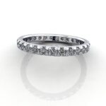Round Brilliant Eternity Diamond Ring Platinum RE2 LF