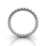 Round Brilliant Eternity Diamond Ring Platinum RE2 TF
