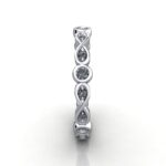 Round Brilliant Eternity Diamond Ring Platinum RE3 SV