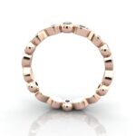 Round Brilliant Eternity Diamond Ring Rose Gold RE3 TF