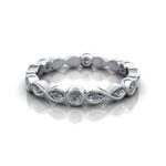 Round Brilliant Eternity Diamond Ring White Gold RE3 LF