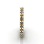 Round Brilliant Eternity Diamond Ring Yellow Gold RE2 SV