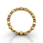 Round Brilliant Eternity Diamond Ring Yellow Gold RE3 TF